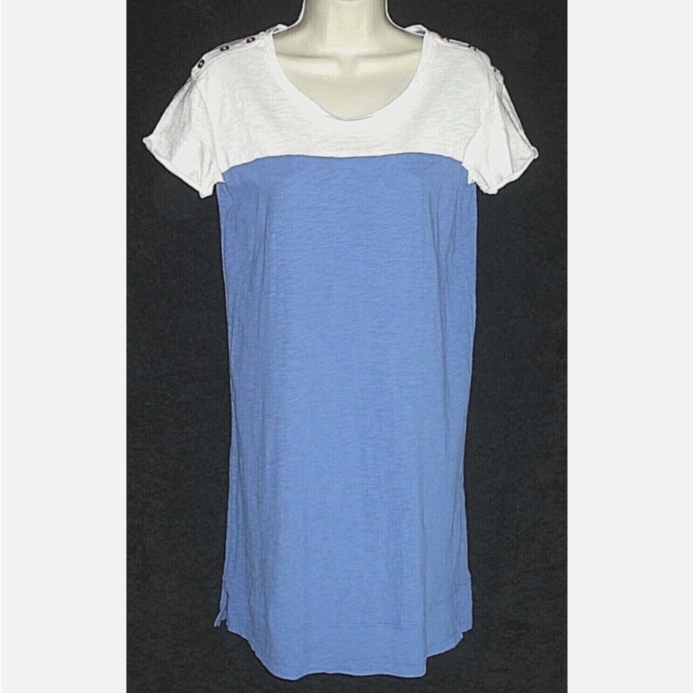 NICOLE MILLER dress Cotton Knit Shift Colorblock